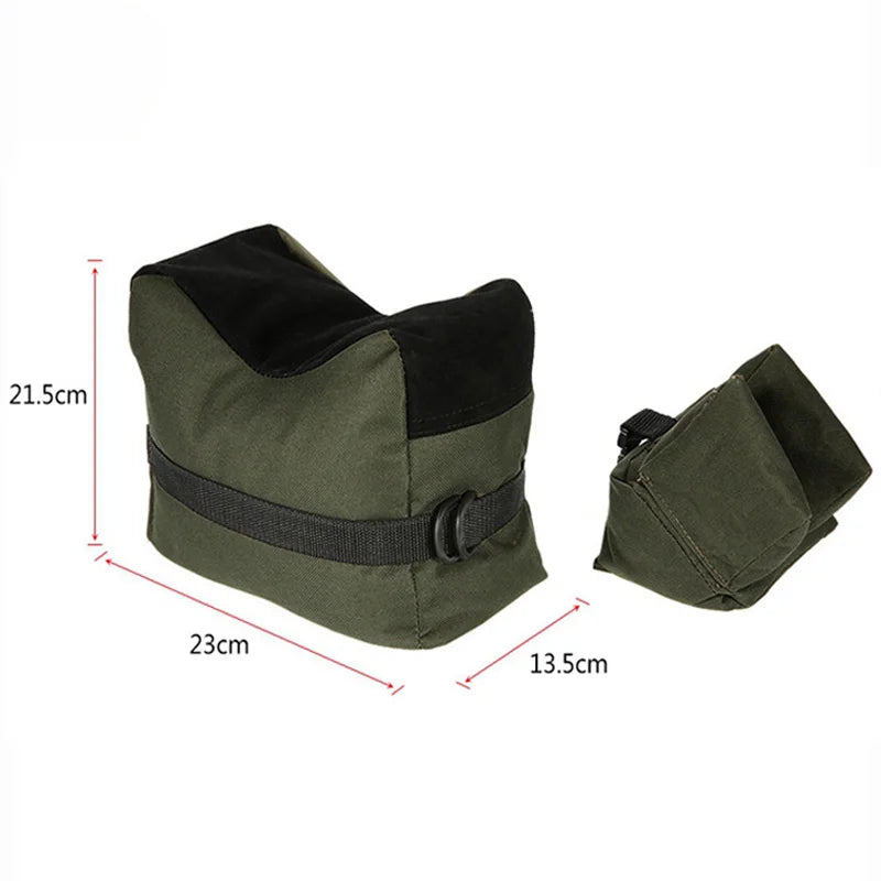Tactical Sniper Shooting Gun Rest Bag Set Front & Rear Rifle Target Bench Unfilled Stand Support Sandbag Hunting Accessories Bag