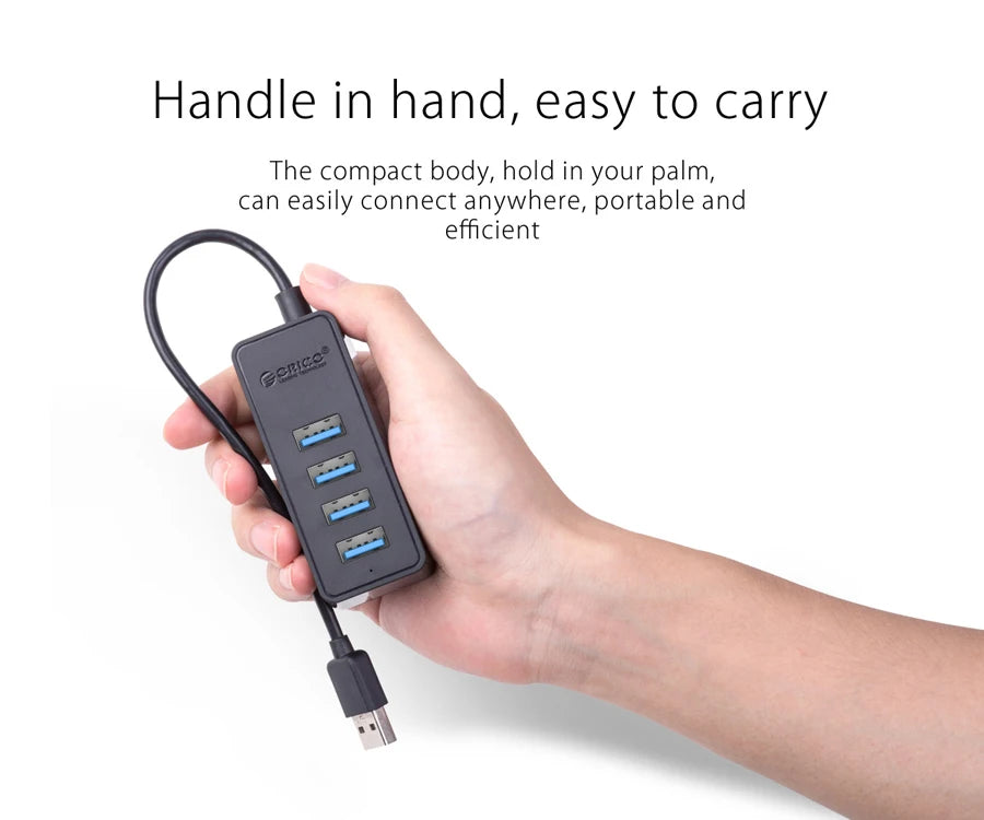 Orico USB 3.0 HUB 5Gbps Dock Station Usb Hub for Mouse Keyboard Compatible with MacBook Pro Air Laptop Desktop PC Splitter