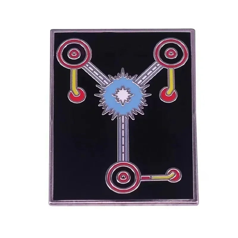 Movie Back To The Future Enamel Pins Interesting Metal Lapel Badge Denim Jacket Backpack Pin Men Women Fashion Jewelry Gifts