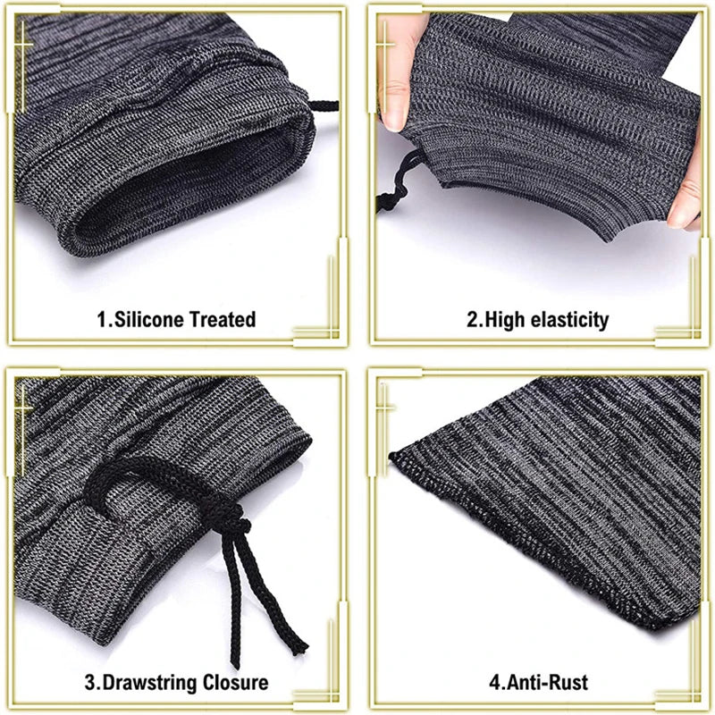 Outdoor Hunting Knitted Gun Socks 54" Polyester Rifle Gun Shooting Fishing Rod Sock Protection Cover Bag Case