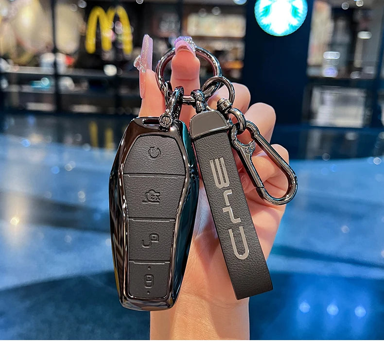 Car Accessories Key Case Holder Cover Buckle For BYD Atto 3 Han EV Dolphin Durable Second Song Pro Tang Dm QIn PLUS MAX Yuan