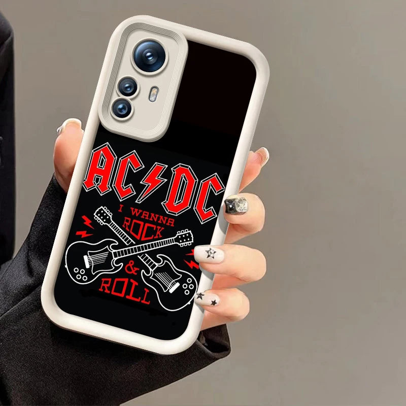 Rock Band A-Ac Music D-Dc Phone Case For Xiaomi 11 12 13 Lite 12T 13T 14T Pro Redmi A1 A2 Plus A3 9A 9C 9T 10C 12C 13C 5G 14C