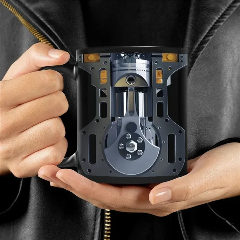 VELIF- Coffee Mug Cup Car Water Cup By Novel Engine For Man Motorcycle Festival Gifts