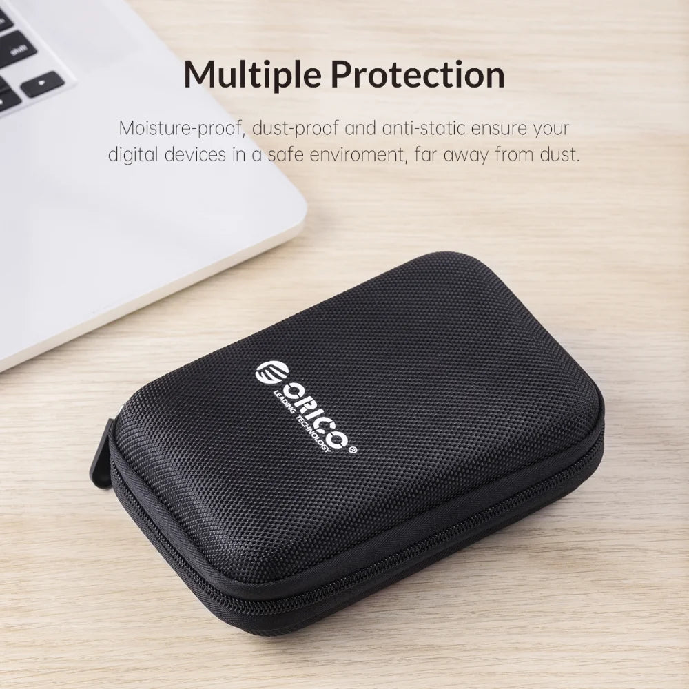 ORICO 2.5 inch HDD/SSD Hard Drive Case Hard Drive Bag for External Portable HDD hdd box case storage Protection Black/Red/Blue