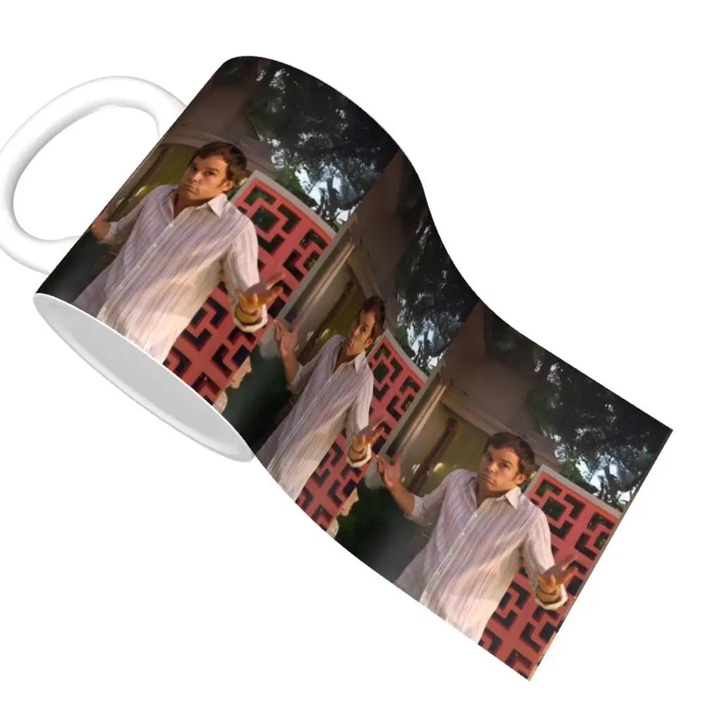 Customized Dexter Morgan Mugs DIY Movie Ceramic Milk Tea Coffee Cup