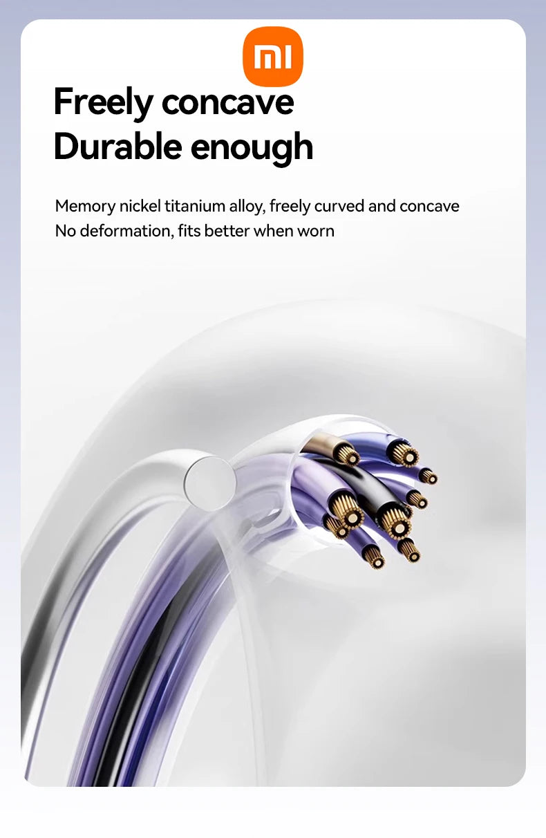 XIAOMI Mijia Wireless Earphone Open Ear M91 Ear Clip ENC Headset Bluetooth 5.4 HD Call Touch Control Headphone for Android iOS