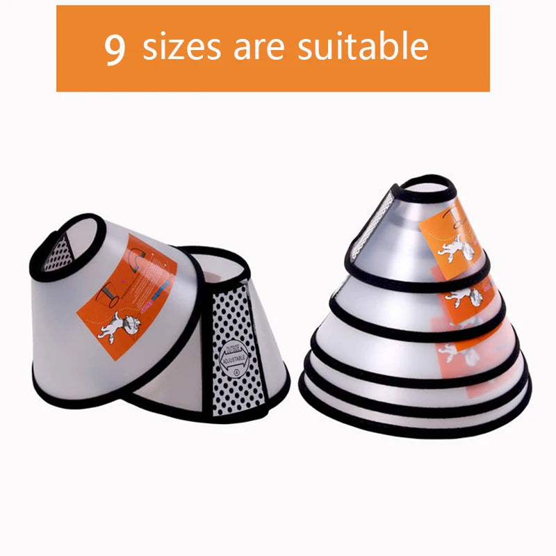 Pet Protective Collar For Small Large Dogs Anti Bite Grasping Licking Collar Puppy Cat Recovery Cone Ring Pets Care Accessories