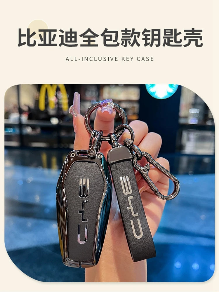 Car Accessories Key Case Holder Cover Buckle For BYD Atto 3 Han EV Dolphin Durable Second Song Pro Tang Dm QIn PLUS MAX Yuan