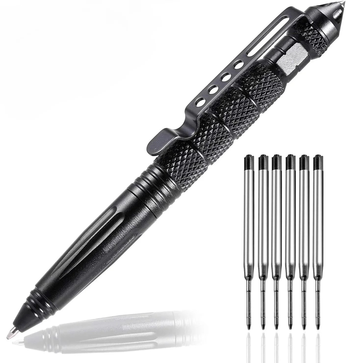 Military Tactical Pen, Professional Self Defense Pen, Emergency Glass Breaker Pen - Tungsten Steel, Writing Tool