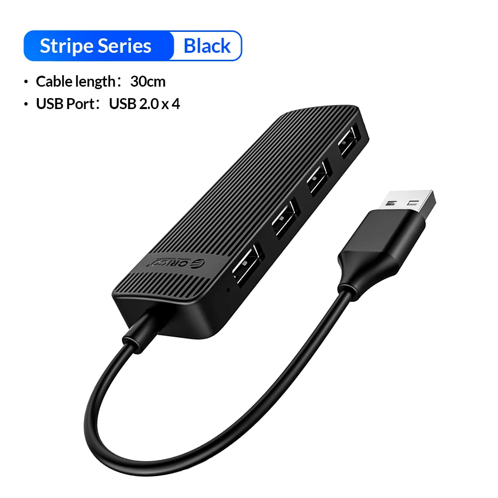 ORICO Mini USB HUB Multi 4 Port High Speed USB 3.0 2.0 Splitter Portable OTG Adapter For Computer Laptops Tablet PC Accessories