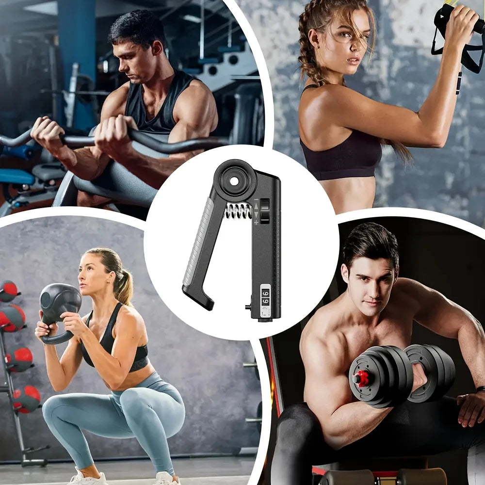 ﻿ Grip Strength Trainer Forearm Strengthener Anti Slip Grip Exerciser Trainer Adjustable Resistance for Gym Fitness