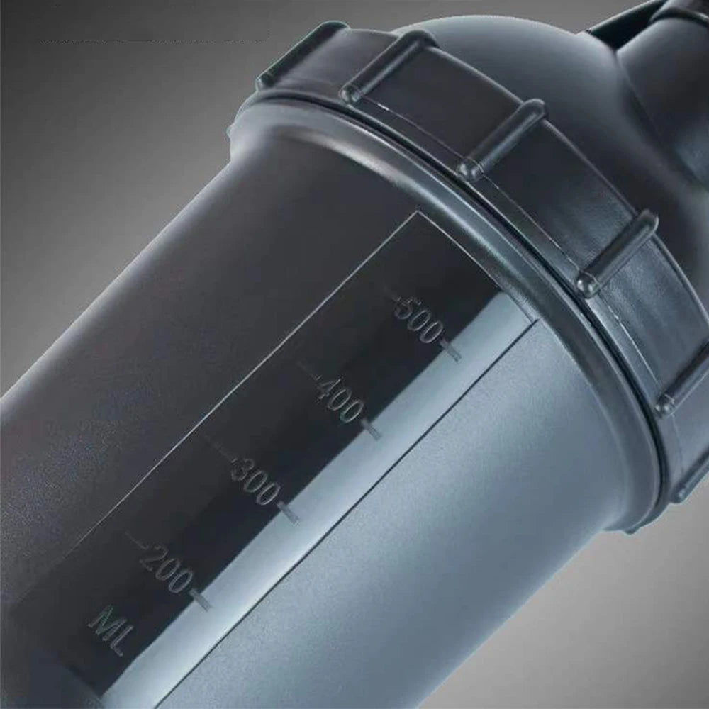 500ML Protein Shaker Water Bottle Sport Shaker For Protein Powder Mixing Fitness Gym Bottle Plastic Shaker Bottle Mixer Cup