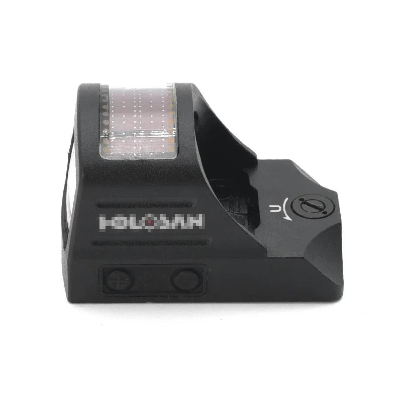 Tactical 507C Holosan Solar Power Red Dot Sight Mini Reflex with 20mm Glock Rex Mount Rail for Outdoor Pistol Hunting