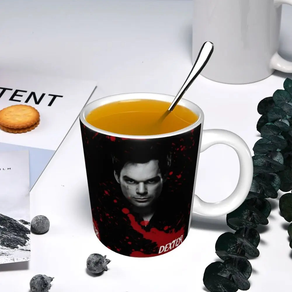 Customized Dexter Morgan Mugs DIY Movie Ceramic Milk Tea Coffee Cup