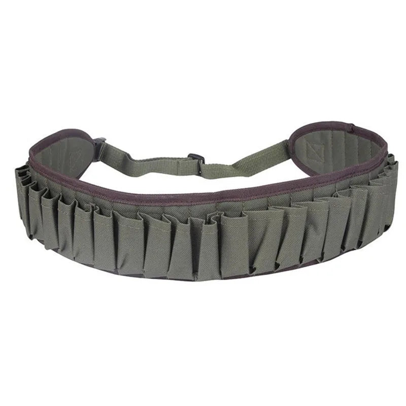 Tactical 30 Rounds 12/20 Gauge Ammo Holder Pouch Belt Shot Gun Shell Bandolier Waist Bullet Cartridges Holster for Hunting