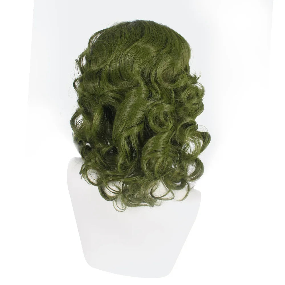 Movie Joker Origin Clown Joker Wig Cosplay Costume Joaquin Phoenix Arthur Fleck Curly Green Heat Resistant Synthetic Hair Wigs