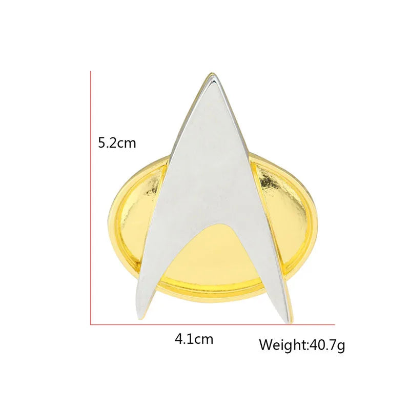 Star Trek The Next Generation Metal Pins Command Science Engineering Medical Starfleet Badges Halloween Party Decor Collectibles