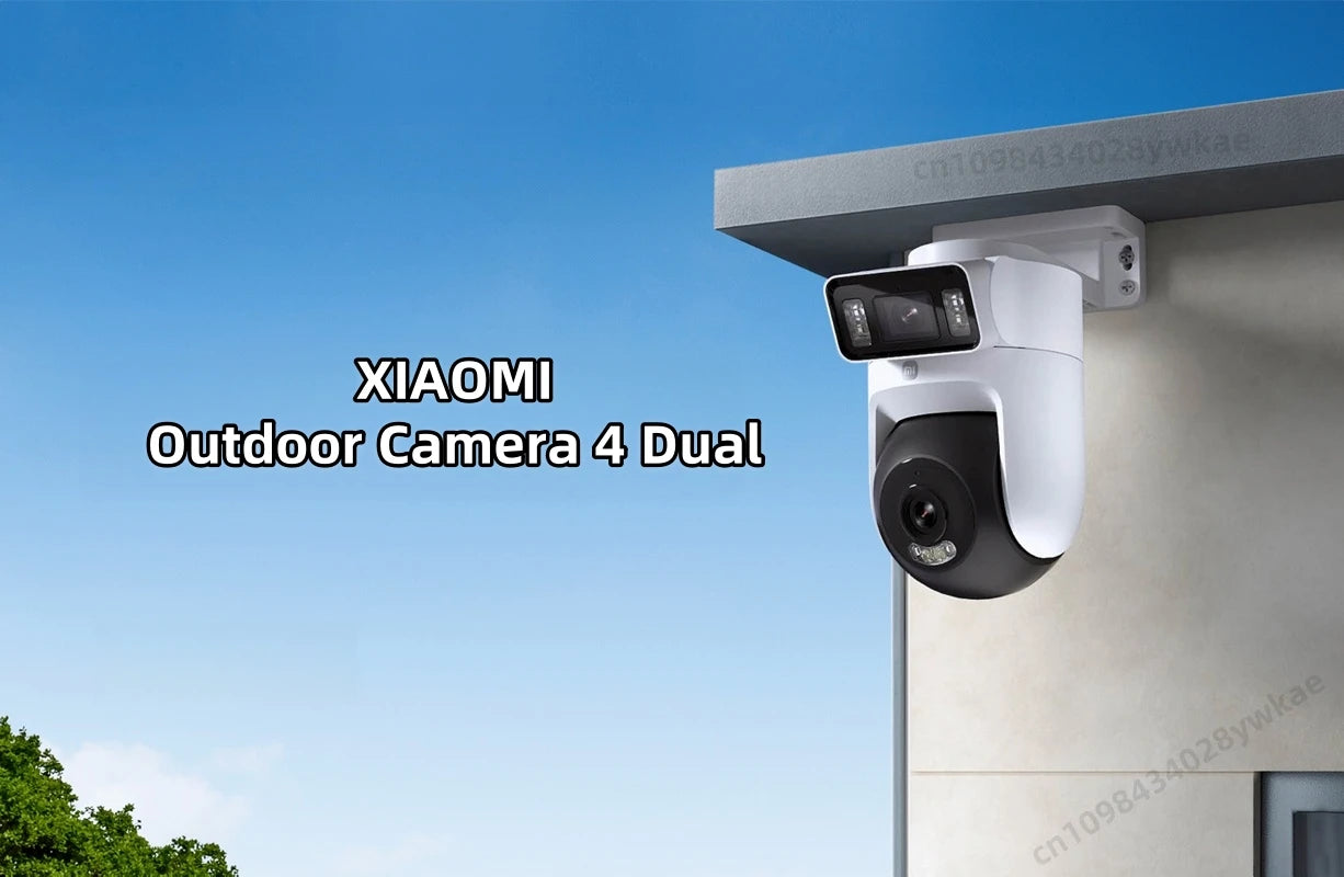 Xiaomi Outdoor Camera 4 Dual Lens 5MP 3K HD Dual View Monitoring Panoramic Closeup Tracking IP66 Weatherproof AntiTheft