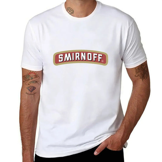 Smirnoff Vodka logo T-Shirt anime t shirts oversize t shirts for man graphic vintage T-Shirt