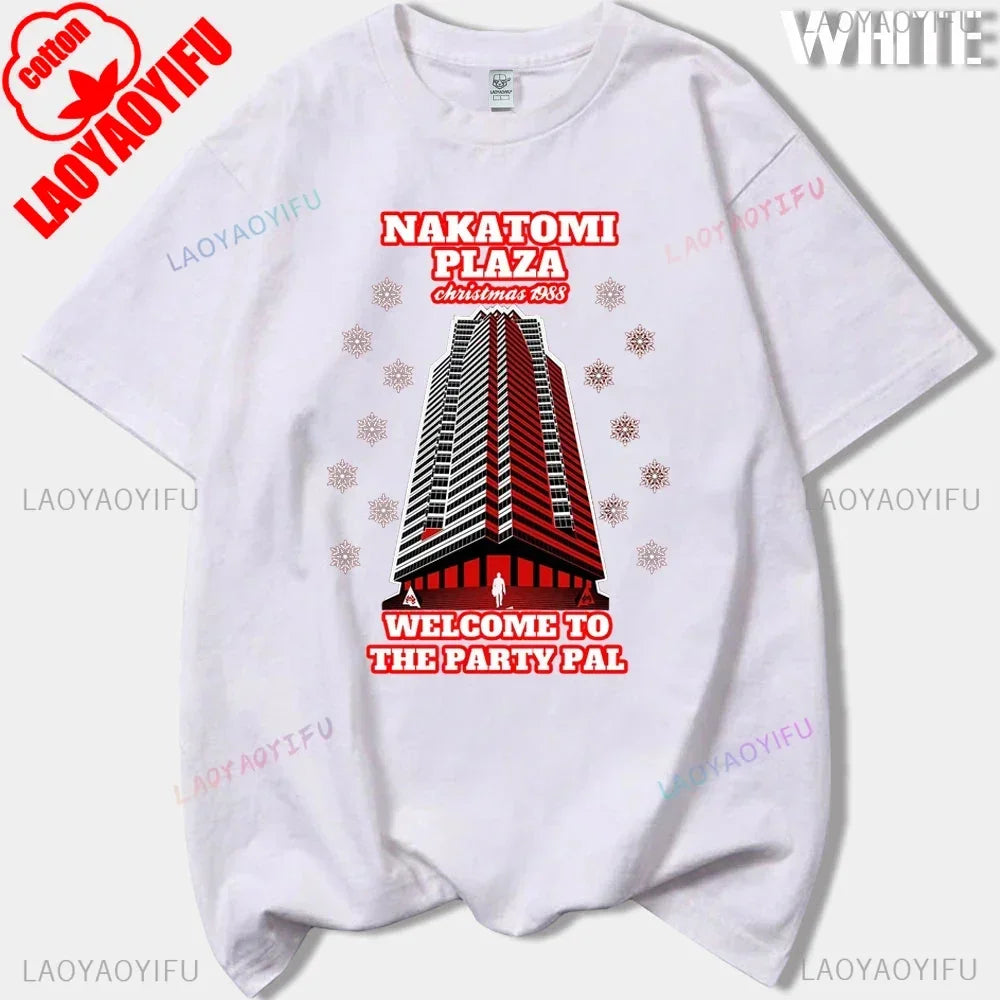 Film Tshirt Die Hard Movie Christmas Party 1988 Bruce Willis Man Vintage TShirt Male 90s Retro T Shirt Men Clothing Ropa Hombre