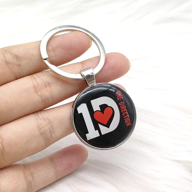 Popular Classic Rock Band Alloy Keychain Fashion Music Singer Song Pendant Key Chain Jewelry Wholesale