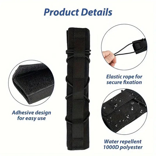Tactical Hunting Soft Suppressor Muffler Cover Sniper Gun Shooting Muffler Sleeve Thermal Insulation Shielding Protector ﻿