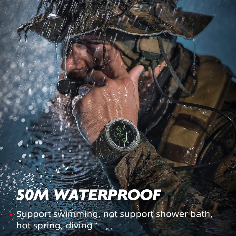 NORTH EDGE TANK 3 Men's Digital Militray Watches Outdoor Sports Watch  Pedometer Calories Compass Waterproof 50M Wristwatches
