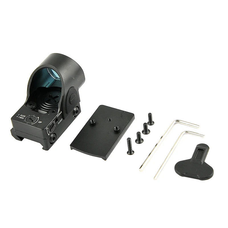 Airsoft-Tactical S-R-O Red Dot Sight, Super Bright, Can Be Used under Strong Light Environment, Small Parallex Clear Lens