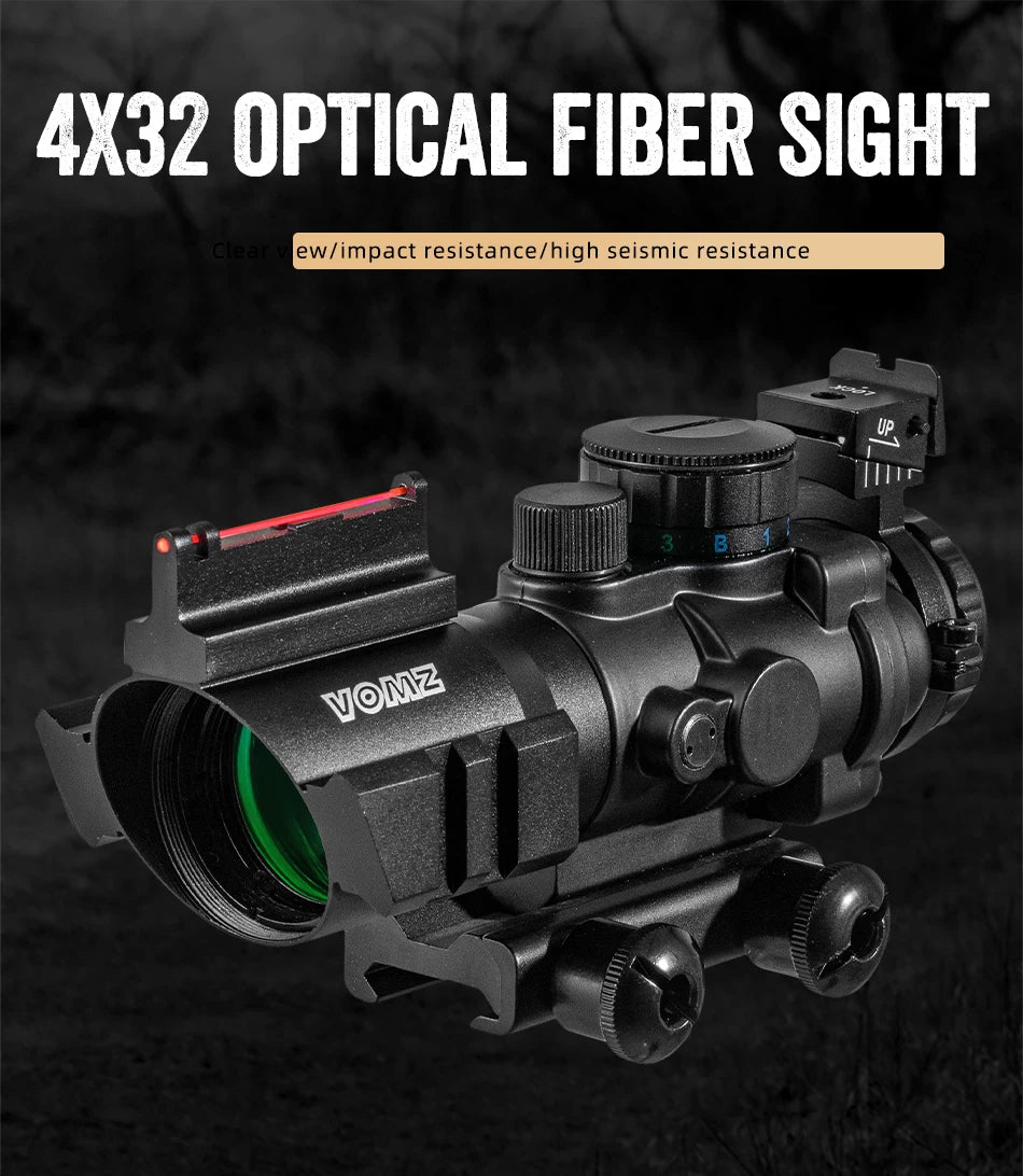 4x32 Riflescope 20mm Dovetail Reflex Optics Scope Tactical Sight For Hunting Gun Rifle Airsoft Sniper Magnifier Air Soft