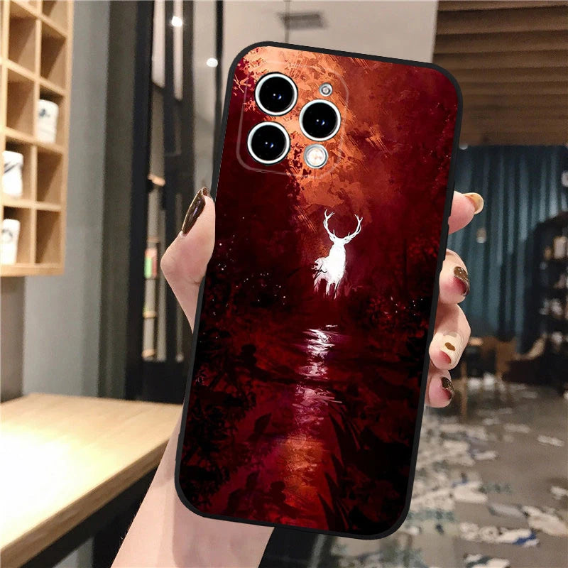 Hunting Deer Phone Case For iphone 17 Pro Max Air 16 15 14 13 Pro Max 15 16 Pro 15Plus