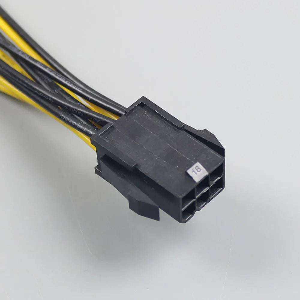 PCI-E 6-pin To Dual (6-pin/8-pin) 6+2-pin Power Splitter Cable Graphics Card PCIE PCI Express 6Pin To Dual 8Pin Power Cable