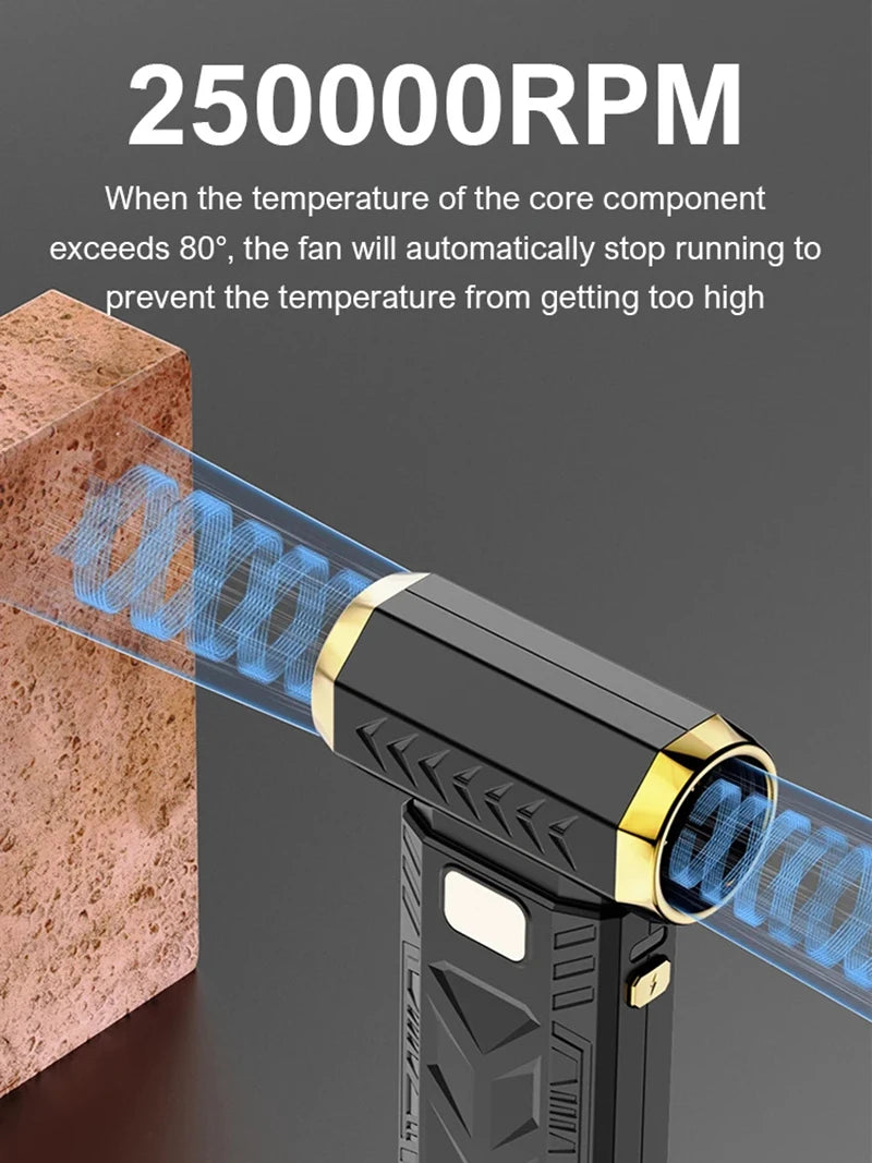 Xiaomi 1000000RPM Violent Fan Powerful Electric Air Blower Portable Dust Cleaner TypeC Charging 55m/s Brushless Turbo Jet Blower