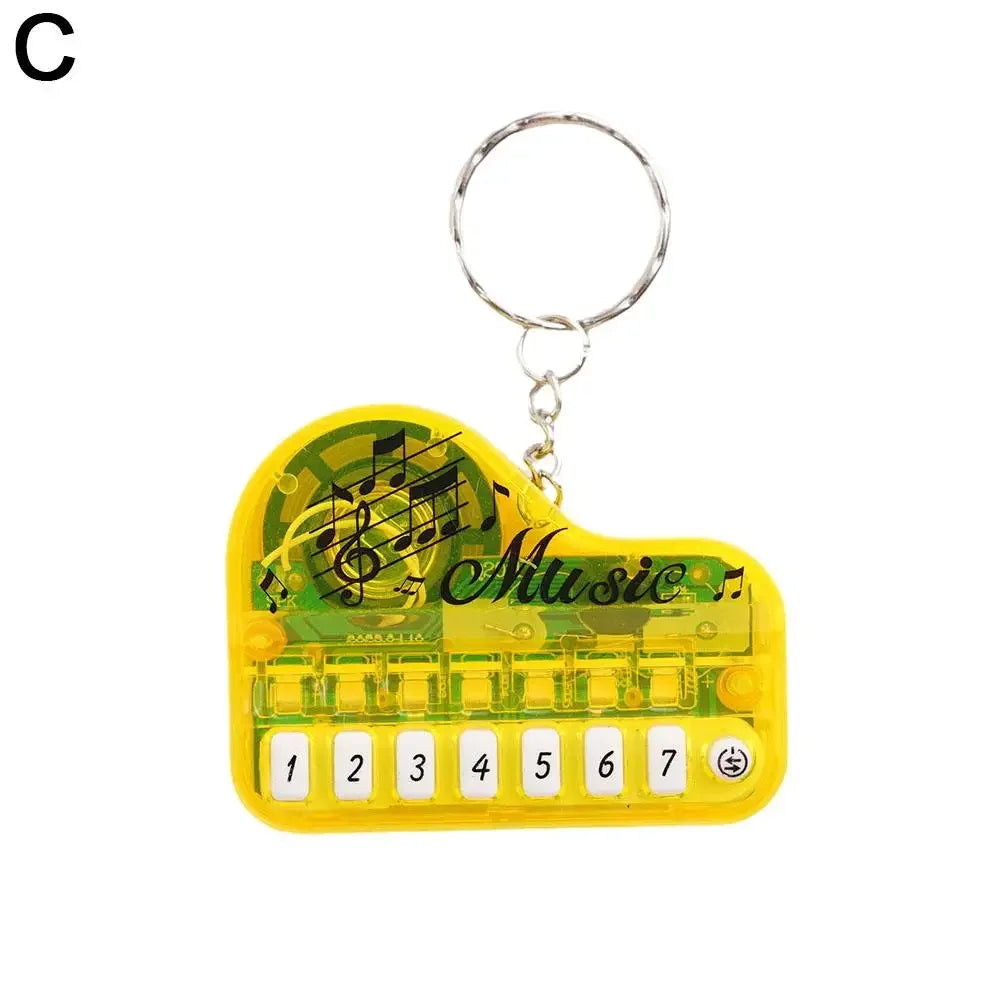 Piano Keychain Musical Instrument Toy Portable Mini Playable Keyboard Piano Jewelry Friend Music Gift Keychain Lover Electr I1K9