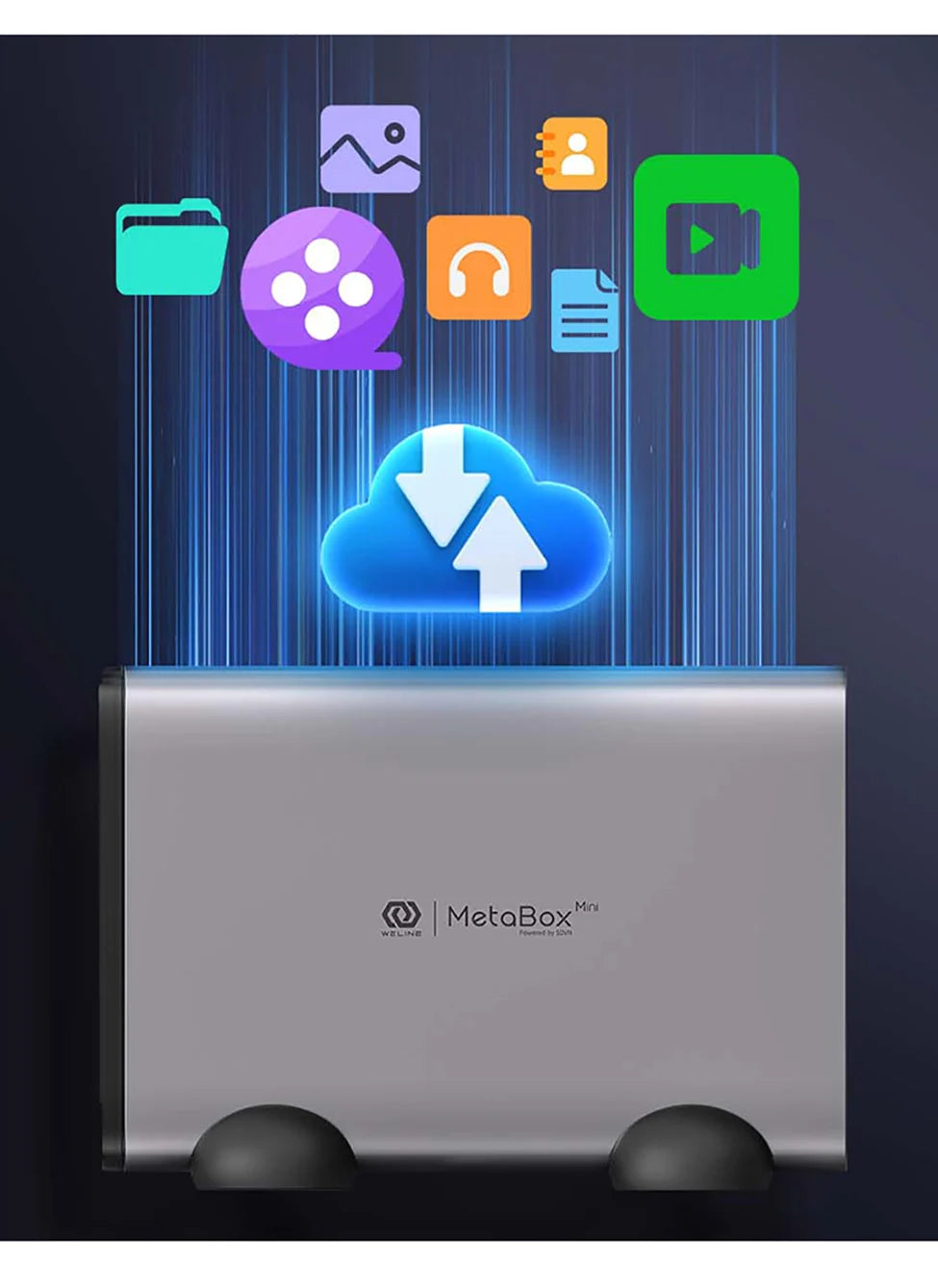 【NO Stock!】Personal Cloud NAS Storage SDVN 3.5"Data Securit Network Attached Storage with Automatic Fan Remote Access MetaBox