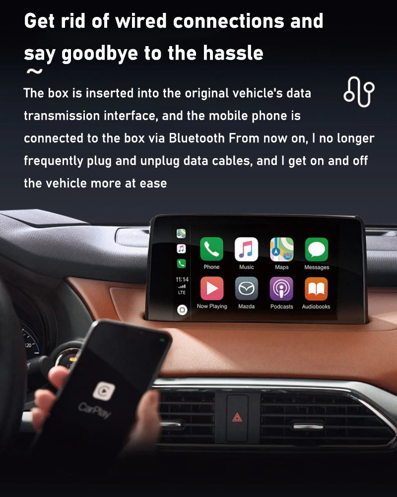 Xiaomi 2 in1 Wireless Android Auto Adapter Wireless CarPlay Dongle Car Intelligent Systems AI Smart Box For Car Wired CarPlay