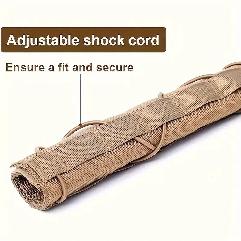 Tactical Hunting Soft Suppressor Muffler Cover Sniper Gun Shooting Muffler Sleeve Thermal Insulation Shielding Protector ﻿