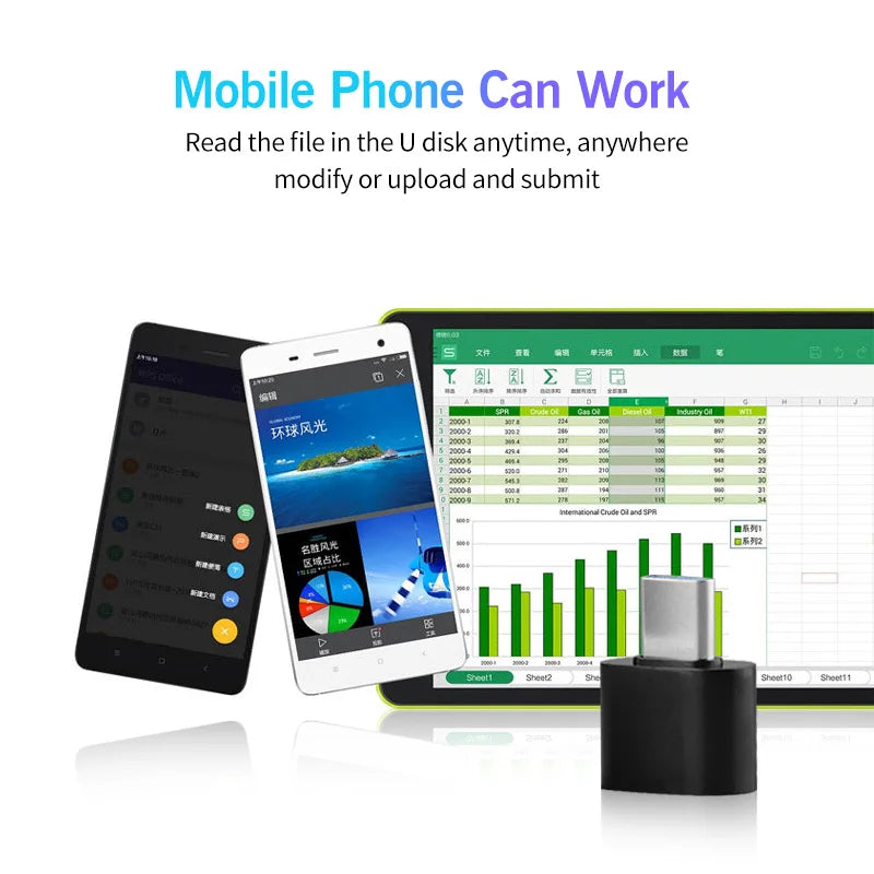 Type C To Usb OTG Adapter 2.0 Micro Usb Phone Adapter Usbc Smartphone Laptops To Usb Mouse Gamepad Flash Disk Otg Plug