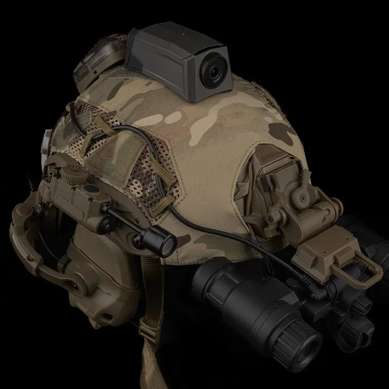 Tactical Helmet Lamp Head Lantern with Multi-color IR Light for Weapon Lights and Emergency Signal Outdoor Hunting Camping