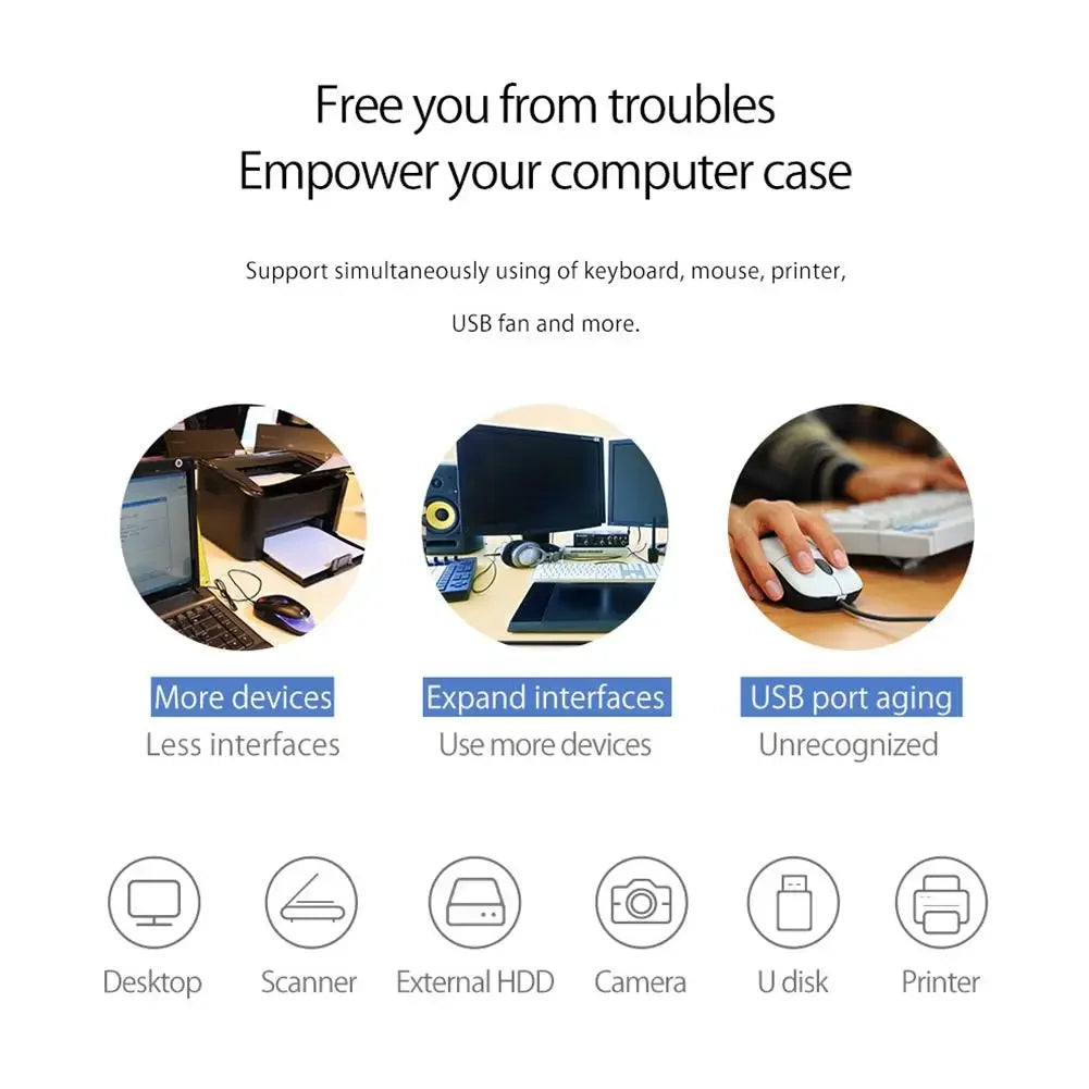 ORICO SuperSpeed 4 Port USB 3.0 PCI-E Express Card PCIE to 5Gbps 4 Port USB 3.0 PCI Express Expansion Card Adapter for Computer