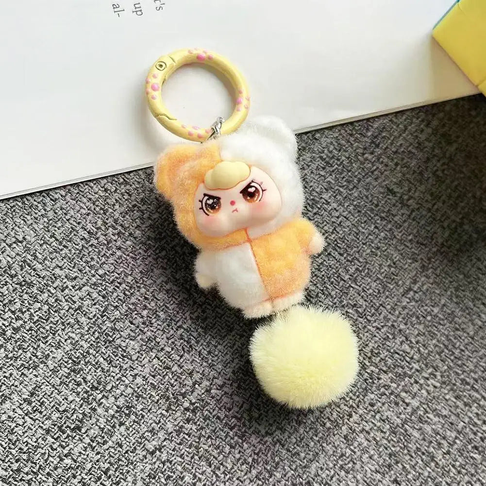 Creative Cartoon Keychain Cute Doll Gift Diy Pendant Accessories Decoration Kawaii Mobile Phone Bag Pendant Backpack Decor