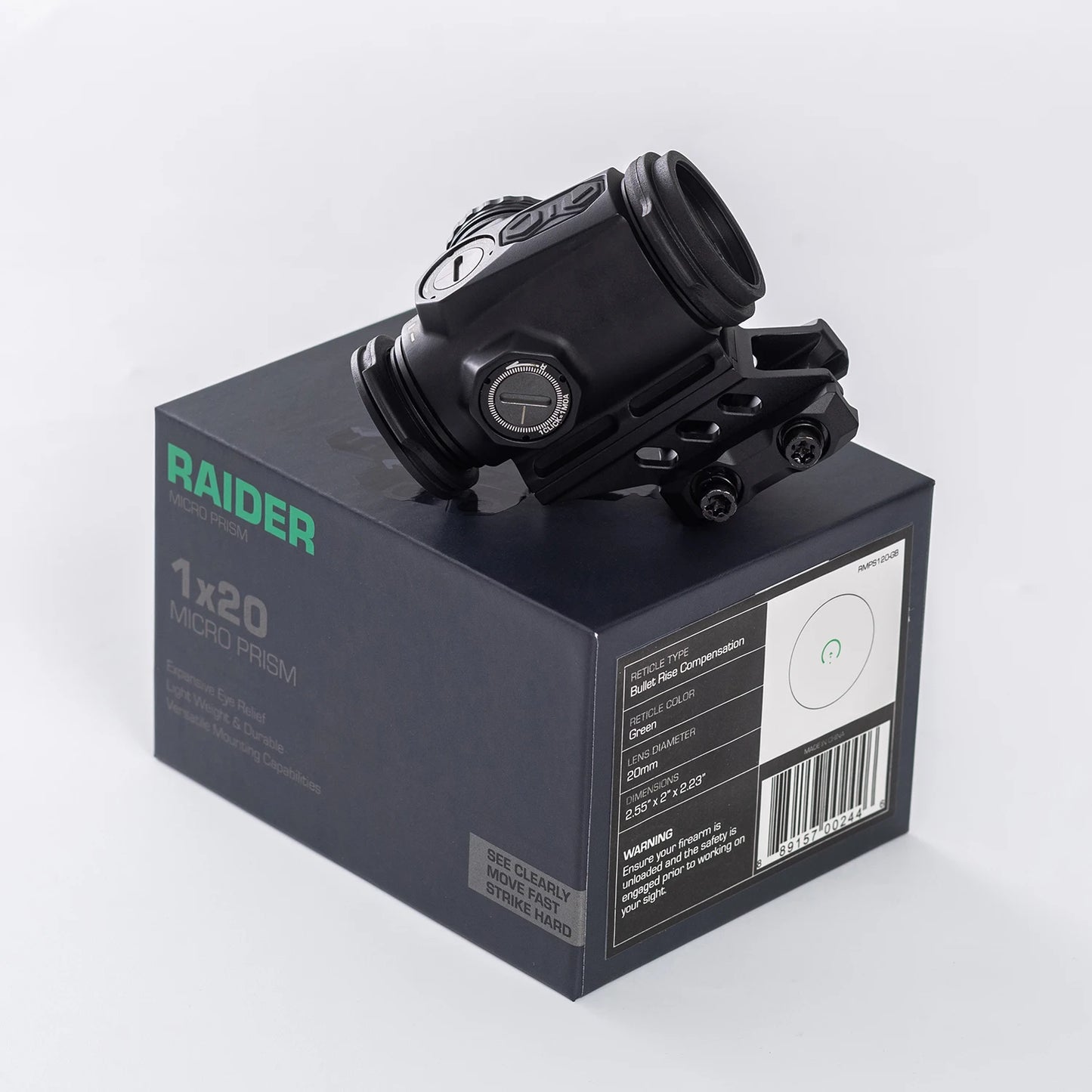 Tactical 1x20mm Reflex Red Green Dot Sight Riflescope with Free Mount Rails Optic Sight Shake N’ Wake for Shield Handguns