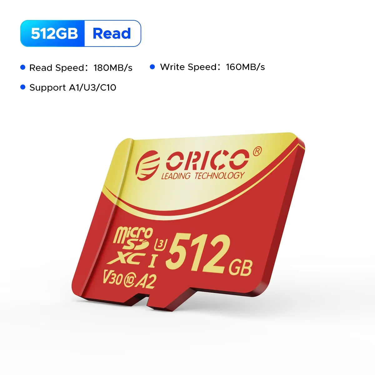 ORICO High Speed Mini SD Memory Card 512GB 256GB TF Memory Card Micro SD Card Full HD 4K Up to 180 MB/s Flash Usb Pen Drive Card