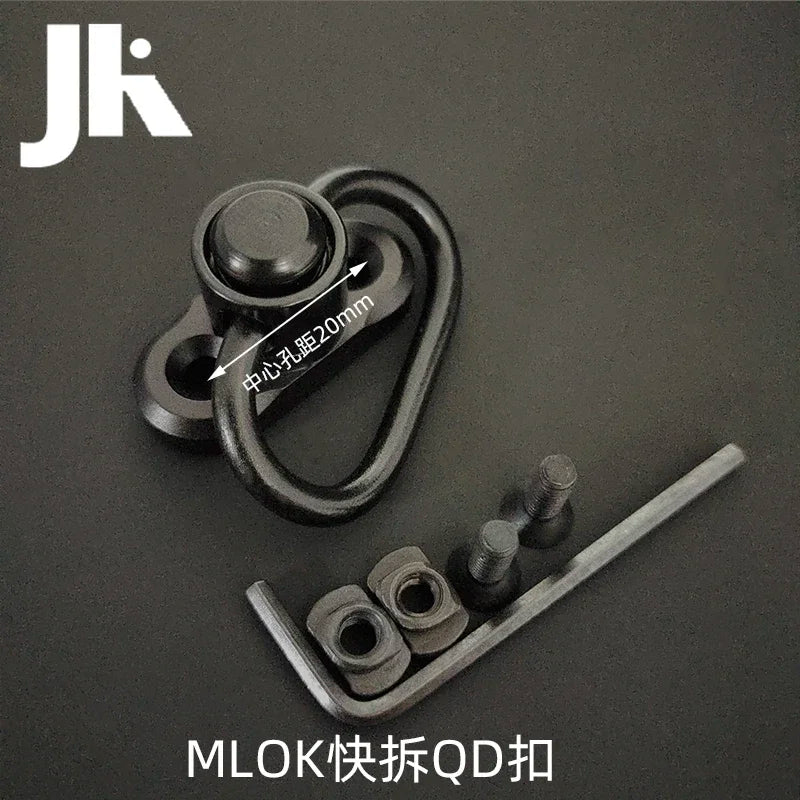 Tactical VTAC Rifle 2 Dot Quick Adjustable Shoulder Strap Outdoors Hunting Equipment With MLOK Mount Button Sling Set