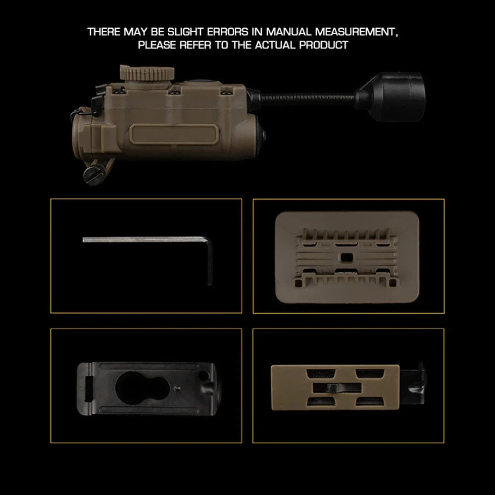 Tactical Helmet Lamp Head Lantern with Multi-color IR Light for Weapon Lights and Emergency Signal Outdoor Hunting Camping