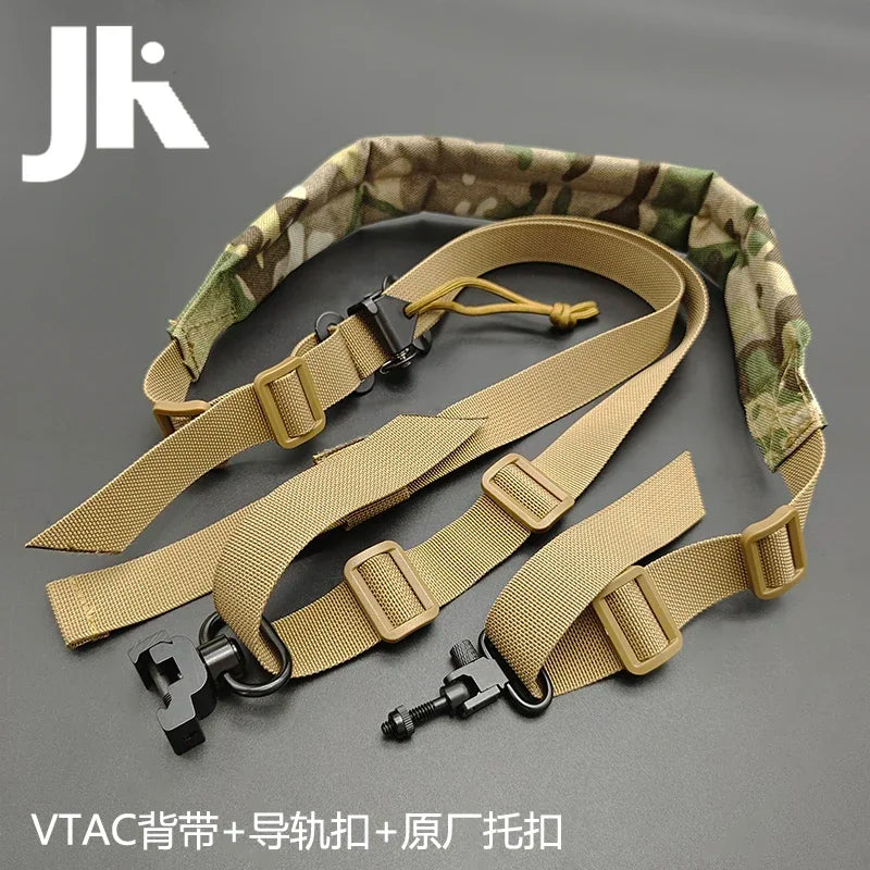 Tactical VTAC Rifle 2 Dot Quick Adjustable Shoulder Strap Outdoors Hunting Equipment With MLOK Mount Button Sling Set