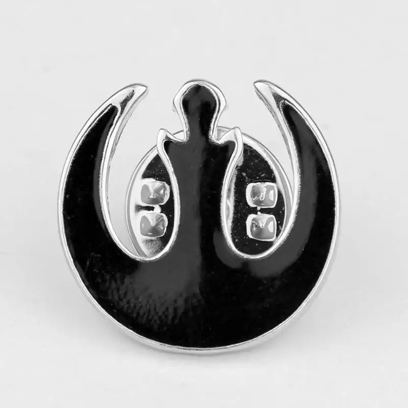Stars War Rebel Alliance Logo Brooch Simple Style Stainless Steel Brooch for Bag Clothing Lapel Pins Accessories Gift