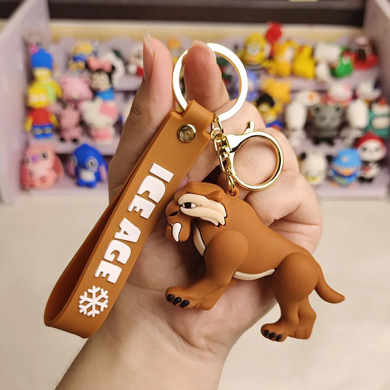 Cartoon Animal Ice Age Keychain Creative Mammoth Keychain
