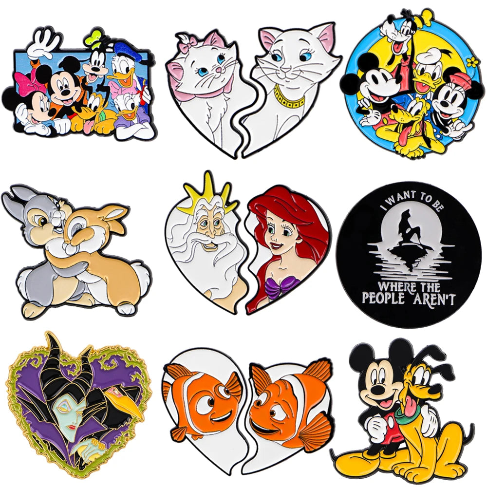 Funny Cartoon Movie Pins for Backpacks Lapel Pins Cute Badges on Clothes Enamel Pin Jewelry Accessories Brooches