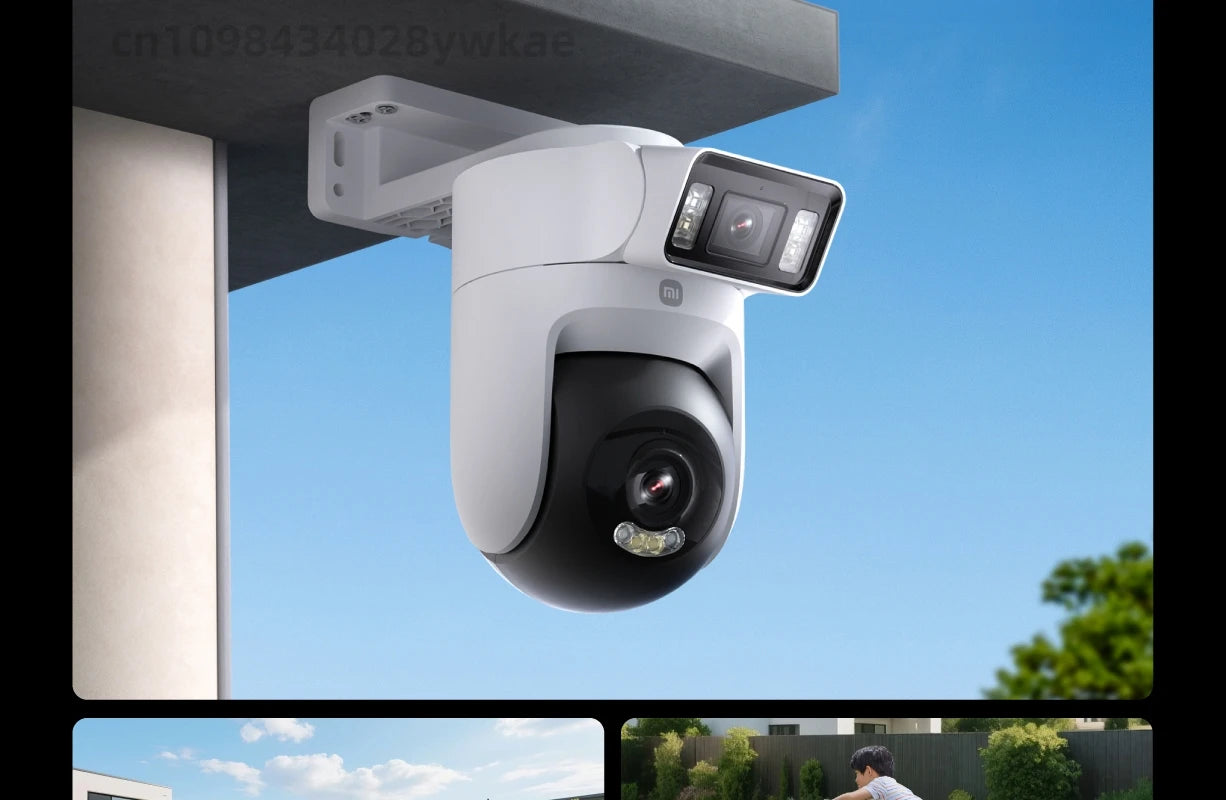 Xiaomi Outdoor Camera 4 Dual Lens 5MP 3K HD Dual View Monitoring Panoramic Closeup Tracking IP66 Weatherproof AntiTheft