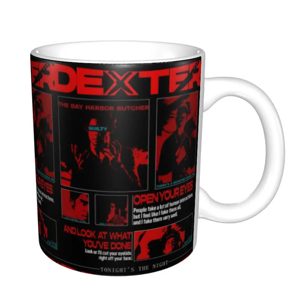 Customized Dexter Morgan Mugs DIY Movie Ceramic Milk Tea Coffee Cup